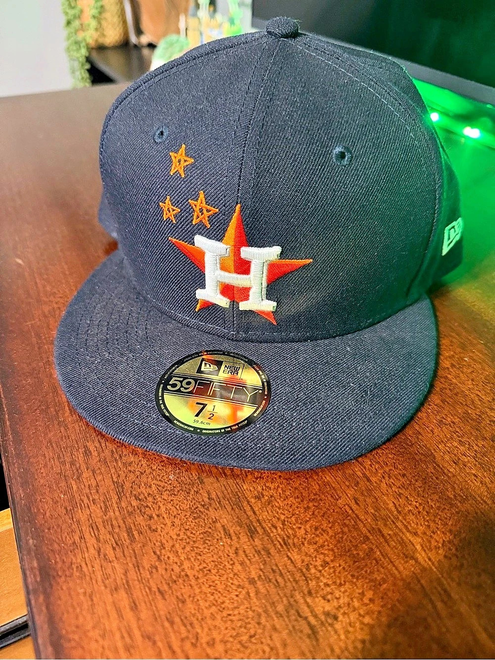 New Era Travis Scott x Houston Astros 59FIFTY Fitted Hat Blue & Orange 7 1/2